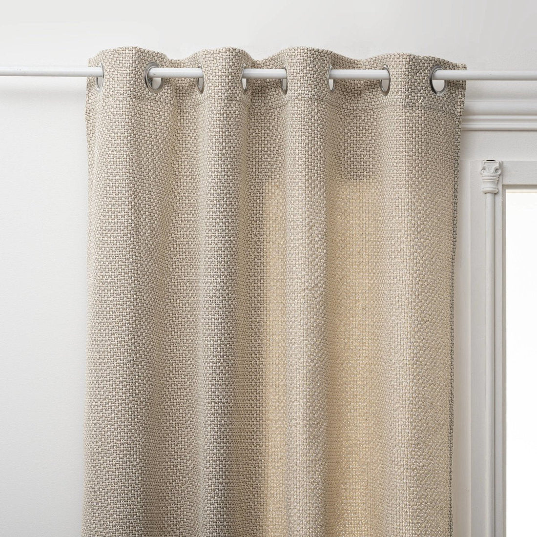 Decorative curtain, linen look, polyester, 260 x 140 cm