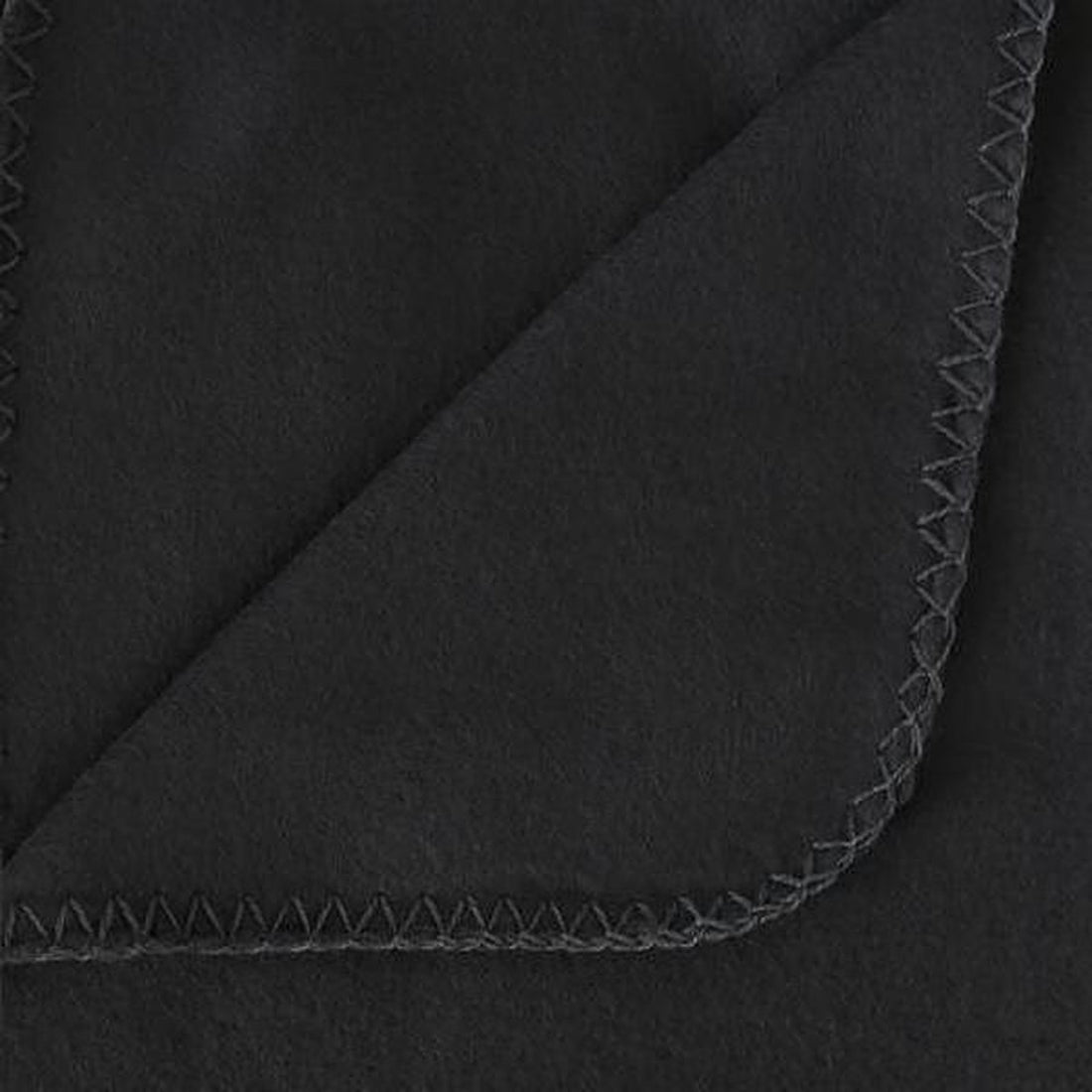 Fleecedecke - Plaid - Decke - 125x150 cm - Schwarz