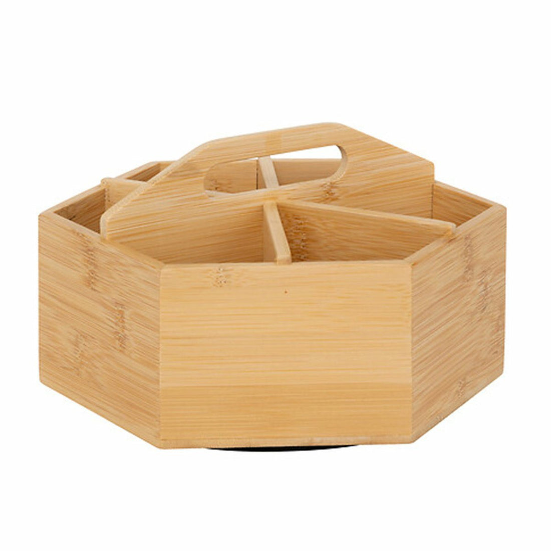 5Five Tea box organizer - rotating - bamboo - 22 x 12.5 cm - tea serving