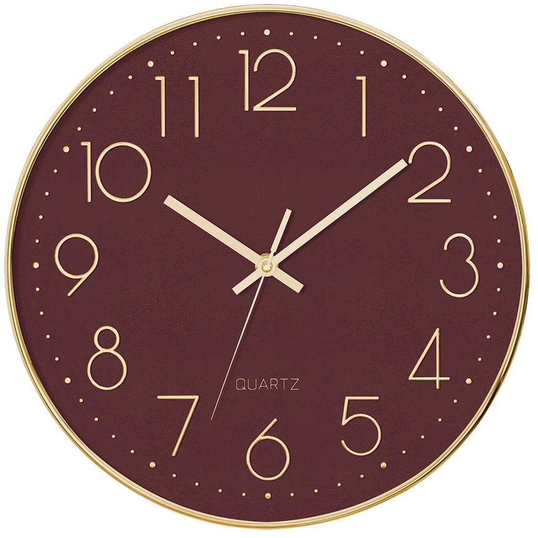 Wanduhr Ø 30 cm Astin Rot