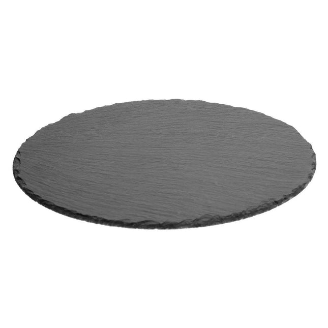 Secret de Gourmet Serveerplankje voor hapjes / fingerfood - Dia 28 cm - Leisteen - borrelplank - tapasplank - kaasplank