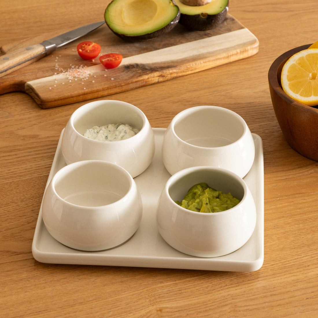 Secret de Gourmet Nora Aperitif set - 5-piece - White