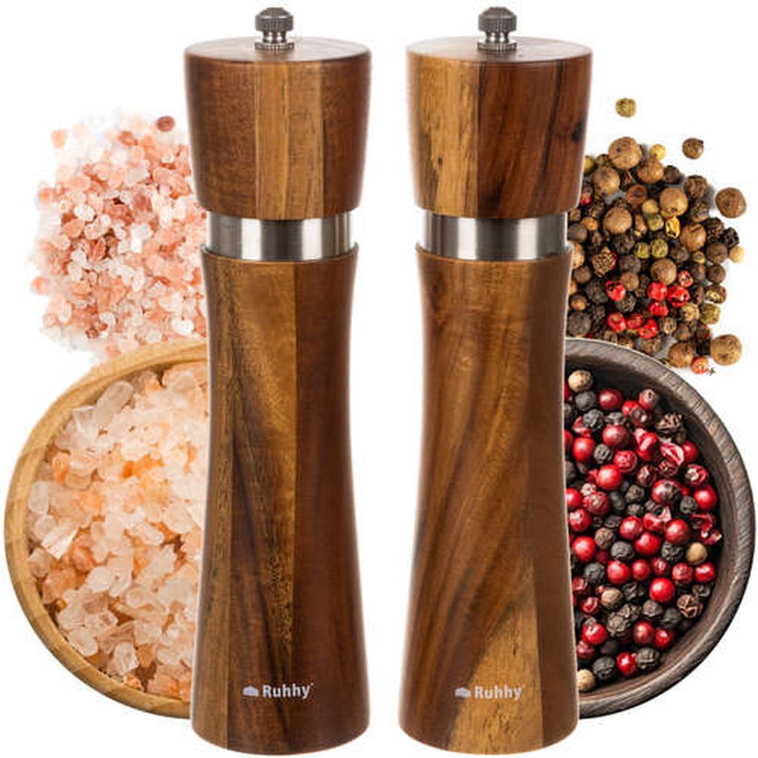 Ensemble moulin à sel et poivre en bois - cuisine