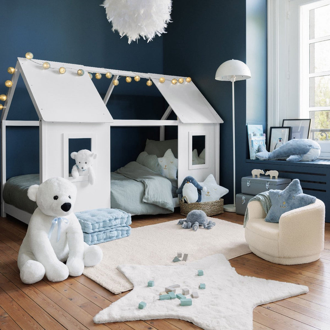 Fauteuil pour enfant Atmosphera kids Curly - Blanc