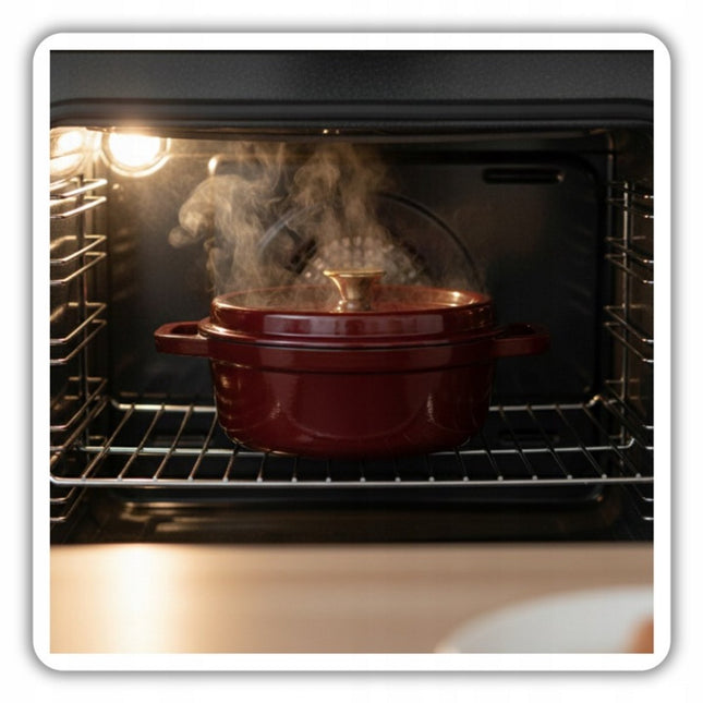 Hage - Gietijzeren Braadpan - Braadpan - Cast Iron Casserole met Deksel