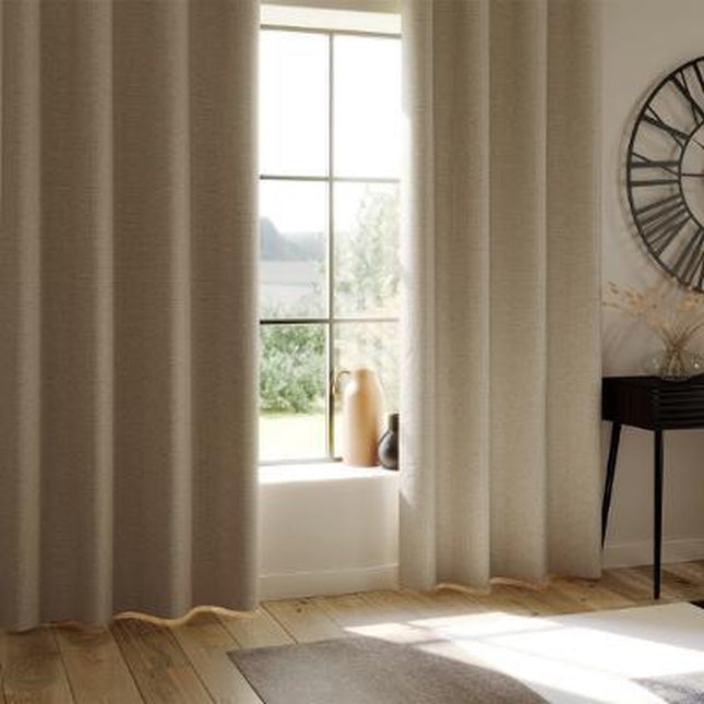 Kant-en-klaar gordijn linnen met ringen – 140 x 260 cm, 1 stuk