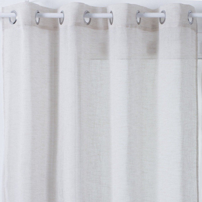 Wit gordijn Atmosphera – polyester, 140 cm breed, klaar om op te hangen