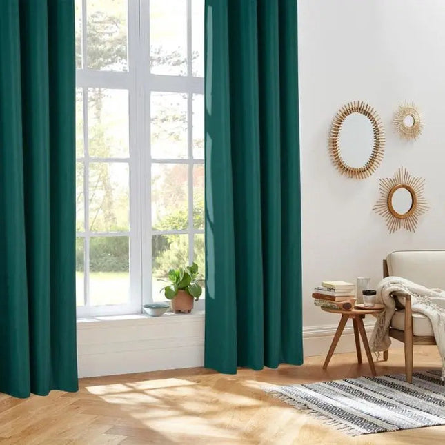 Atmosphera Isa isolatiegordijn eendenblauw – 8 oogjes, 140 x 260 cm
