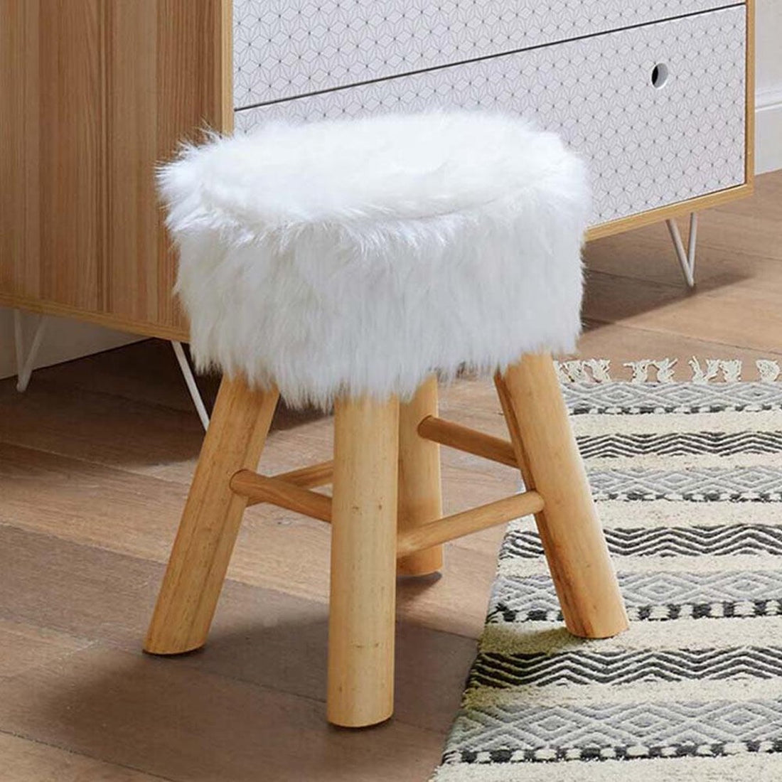 Hocker Brilly Weiß