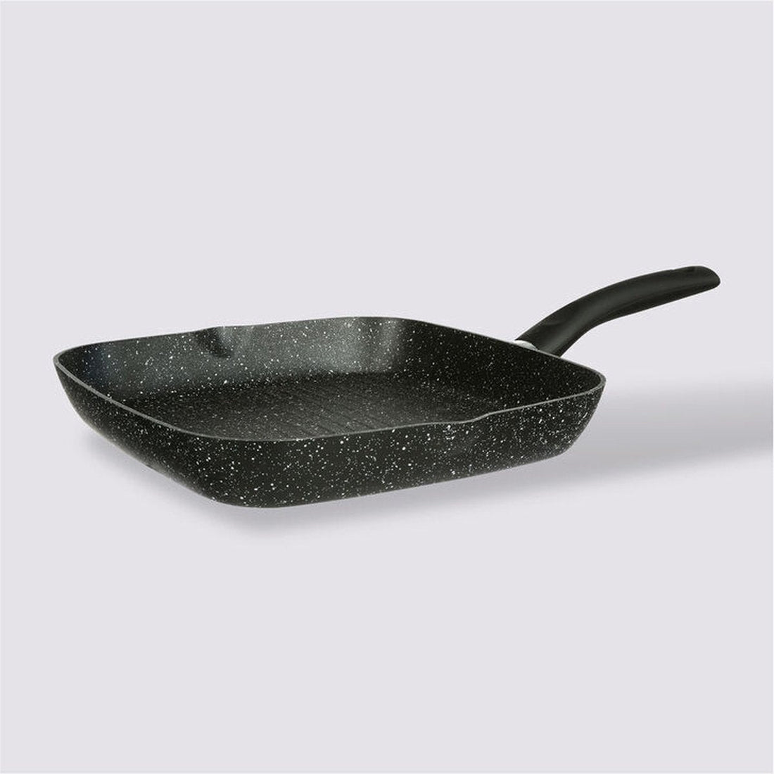 Grilleerpan van gesmeed aluminium 28 x 28 cm zwart