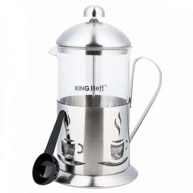 Kinghoff KH-4831 French press – koffie- en theezetter met pers, 600 ml