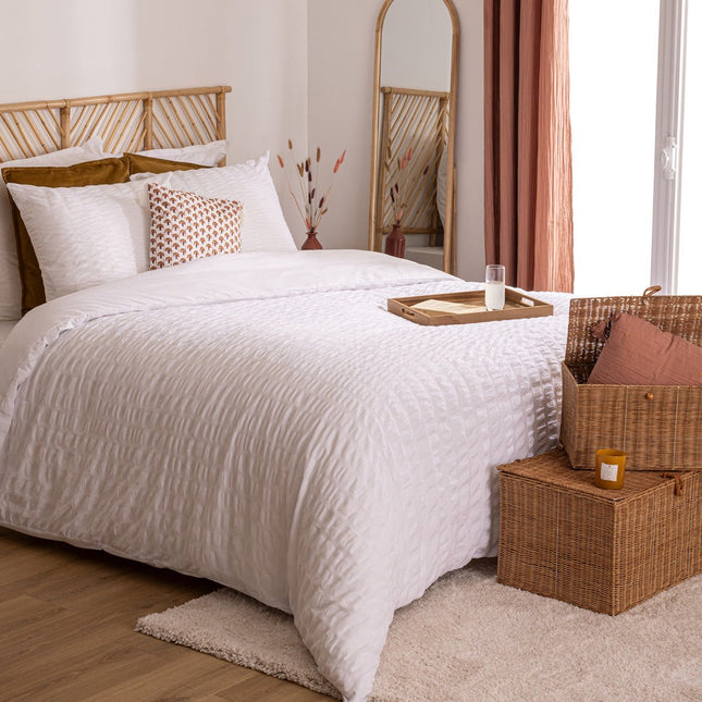 Atmosphera Beddengoed set - Dbo 240 x 220 cm + set kussenslopen - Wit