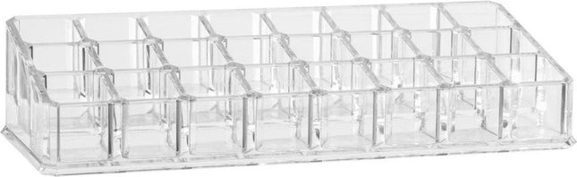 5Five Make-up organizer - 24 vakken - 22, 5 x 5 cm - lippenstift of nagellak houder - kunststof
