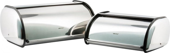 Kinghoff 3201 - bread bins - stainless steel - 43.5 x 27.5 x 18.5 cm and 36 x 24 x 15 cm