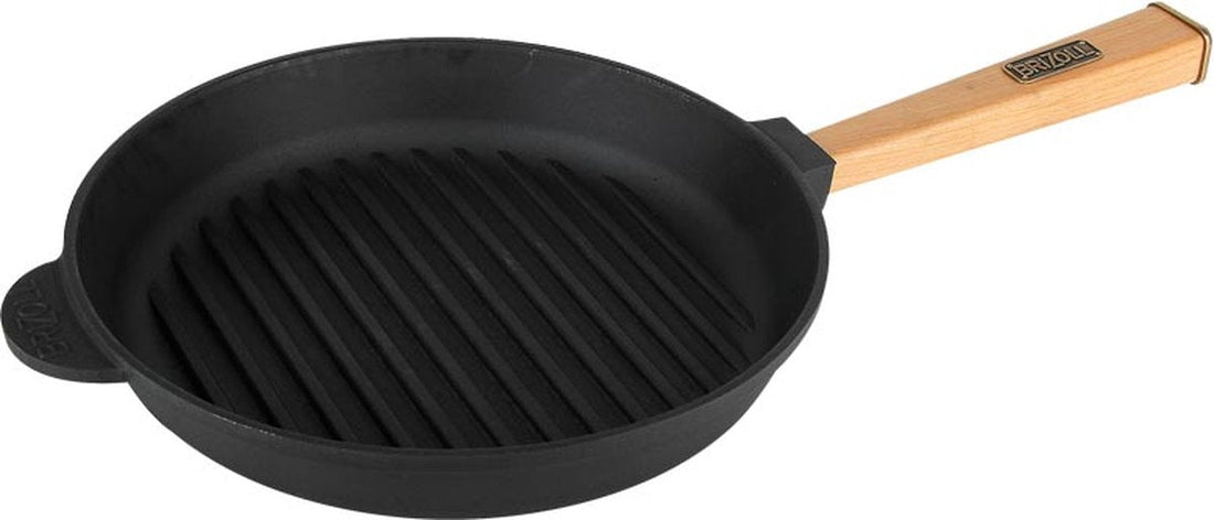Brizoll OPTIMA Cast Iron Grill Pan 26 cm - All Heat Sources