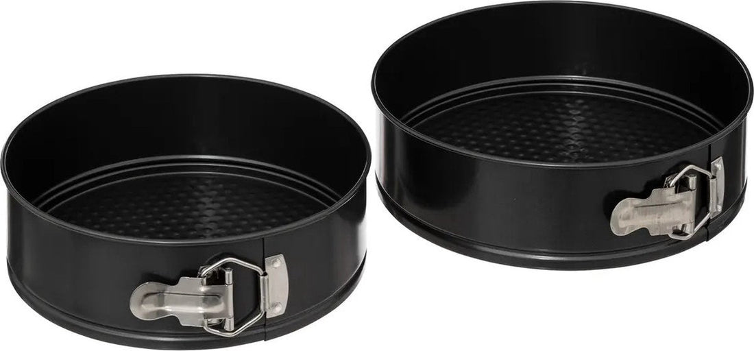 5Five cake baking pan / springform pan / bakeware - black - metal - Dia 24 and 22 cm - 2-piece