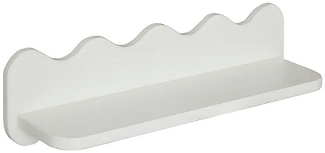 Atmosphera Wellenförmiges Wandregal Salina - 53 x 15 x 15 cm - Weiß