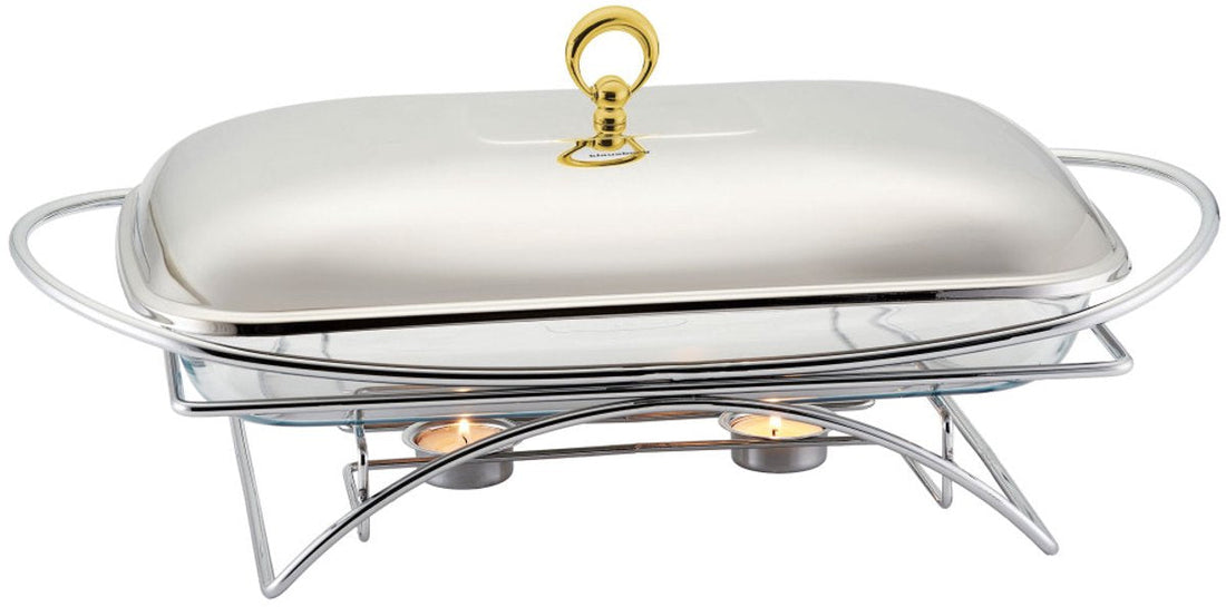 Klausberg 7921 - Food warmer - glass - 3 liters - stainless steel stand