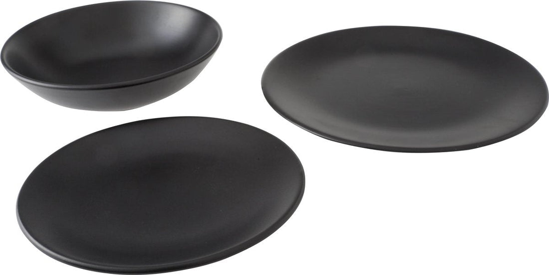 Cosy&Trendy Serena Black - Service de table - 18 pièces