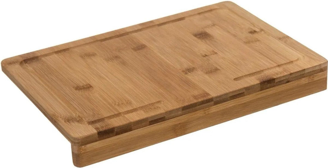 Bamboo wood cutting board with rim 35 x 24 cm - Bread board