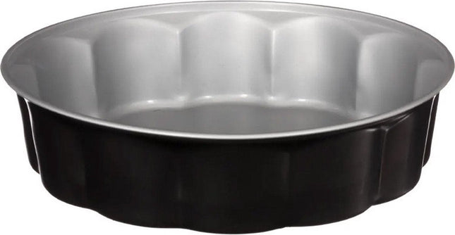 5Five Taarten bakken bakvorm / bakgerei Backery Pro - metaal - anti-aanbak laag - zwart - 26 x 6,5 cm