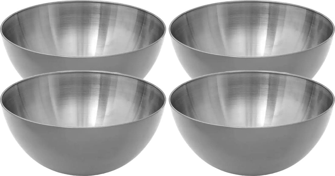 Slakommetjes/Schaaltjes - Set 4x - RVS - D13 cm