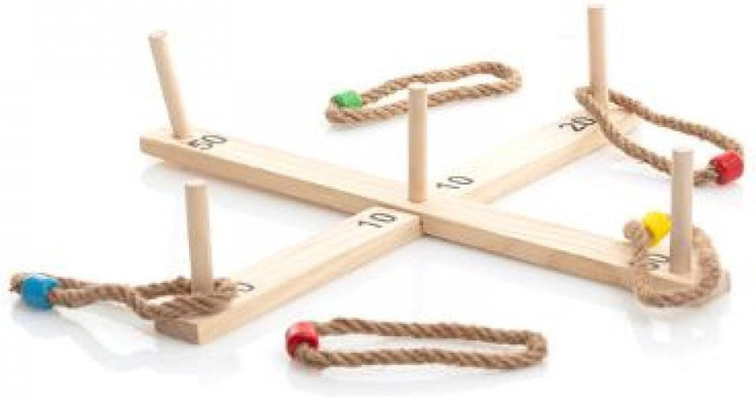 Holz-Ringwurfspiel
