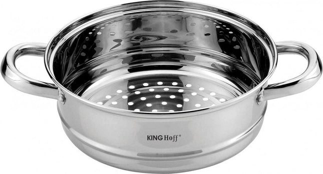 Kinghoff 1534 - Panier vapeur - Cuiseur vapeur pour légumes - Cuiseur vapeur pour viande - Ø20 x 8.5 cm
