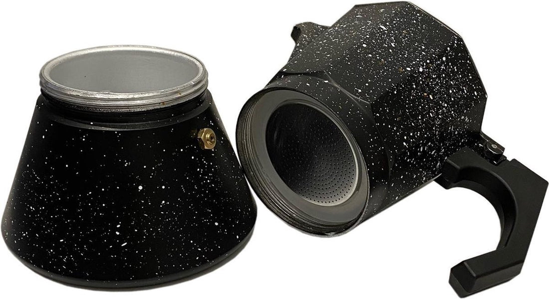 Machine à expresso en aluminium - percolateur 12 tasses - noir