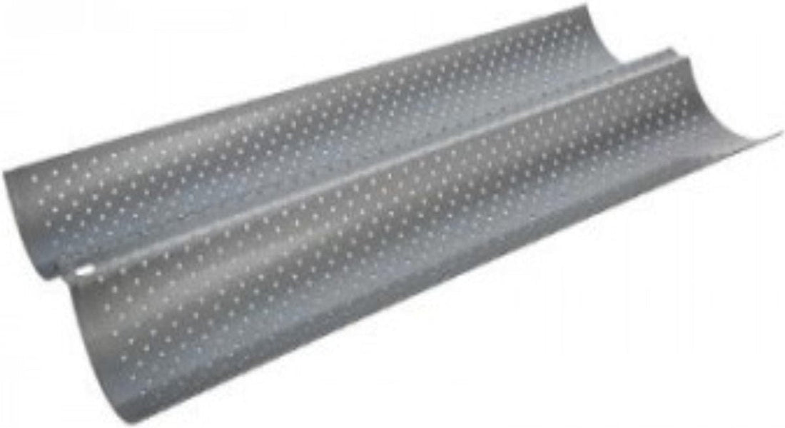Baguette-Blech - Backform 2-fach 38 x 16 cm