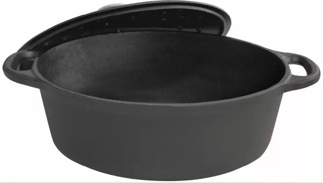 Kinghoff 1531 - Braadpan - 6, 2L - Gietijzeren - alle warmtebronnen - 33 cm - ovaal