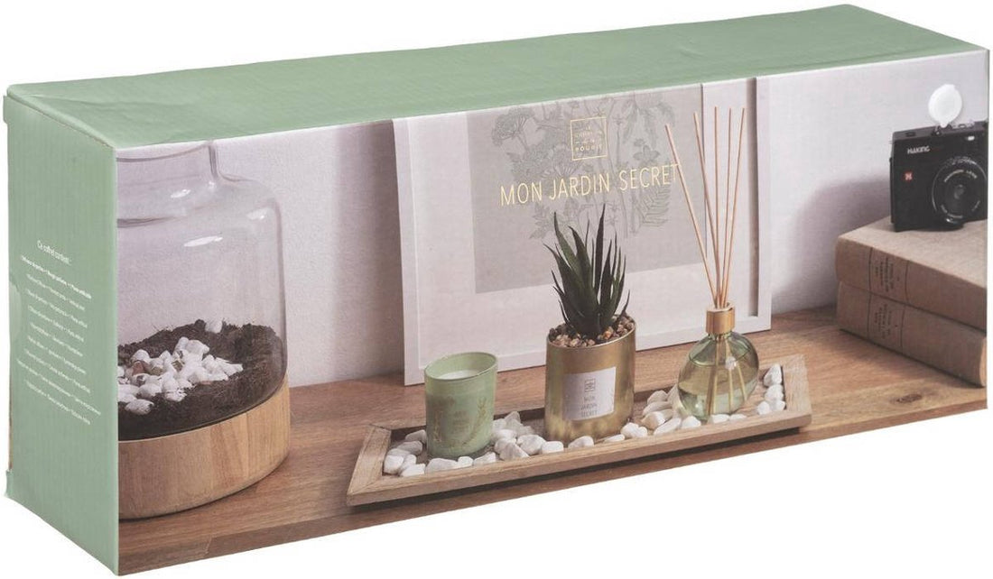 Atmosphera Scented Set SECRET GARDEN candle and reed diffuser