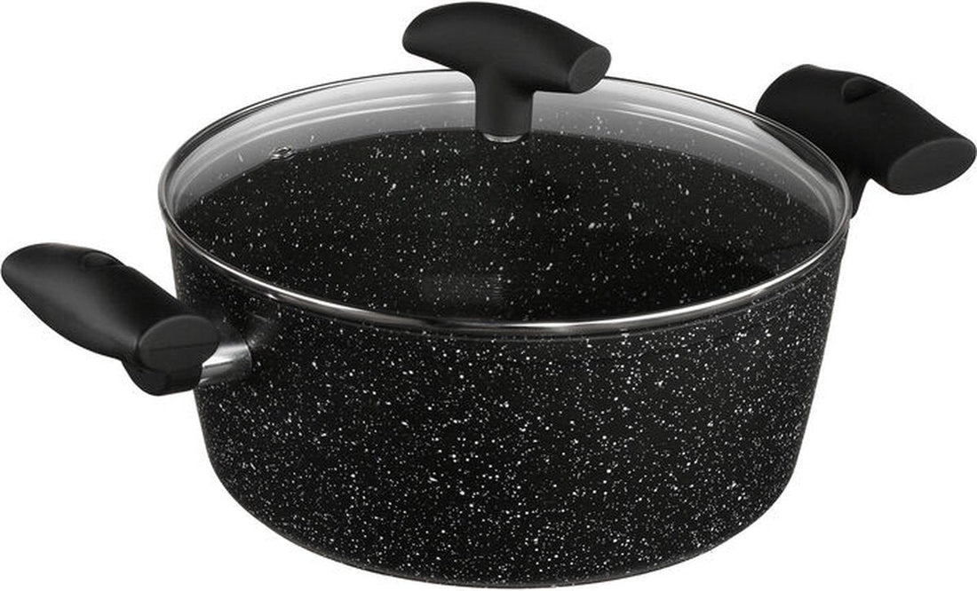Aluminium pan 24 cm black