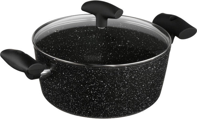 5five aluminium braadpan 24 cm – zwart, geschikt voor inductie
