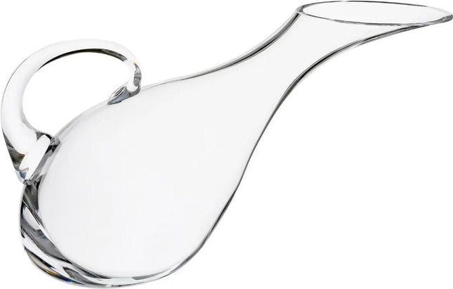 Wine carafe / slanted decanter 1.7 liters made of glass - 14 x 10 x 37 cm - Duck decanter - Water pitcher - Juice jug