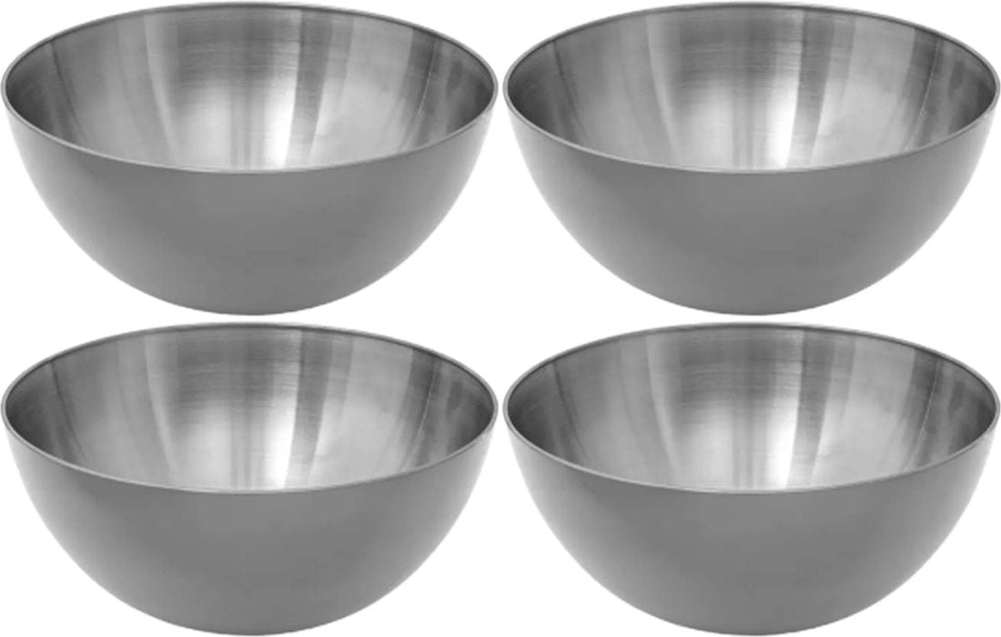 Secret de Gourmet - Salad bowls/Small bowls - Set of 8 - Stainless steel - D13 cm