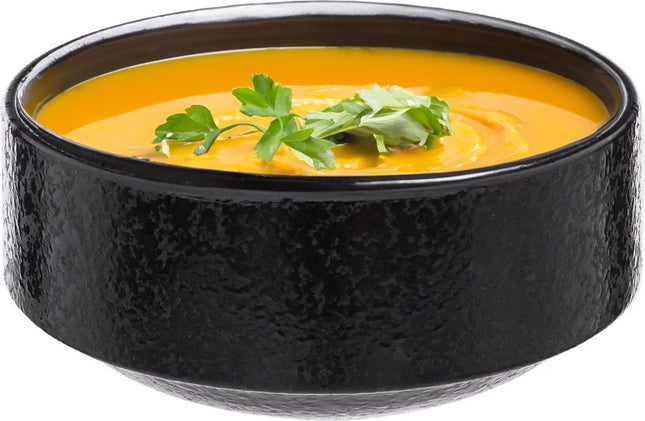 Secret de Gourmet Soepkommen / serveer schaaltjes - Loft - keramiek - D15 x H7 cm - antraciet - Stapelbaar