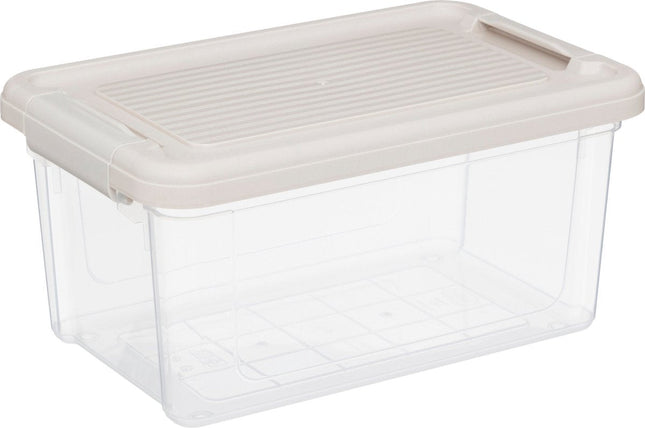 5Five Tide'n Box stapelbare opbergbox met deksel – set van 3, 5 liter