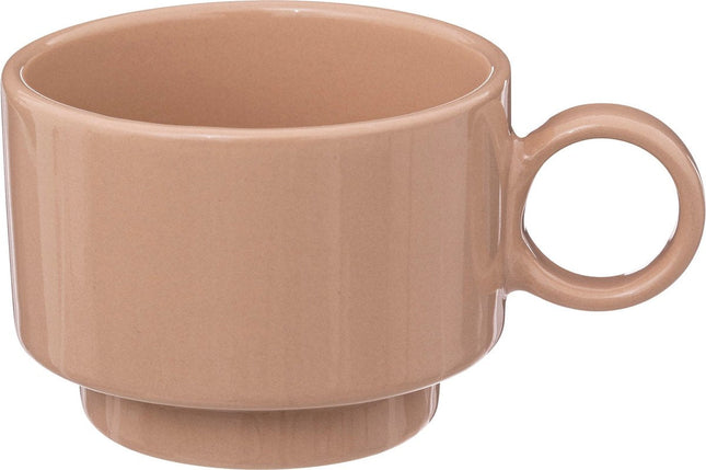Secret de gourmet Retro - 4 Tassen - Tässchen - 10 CL - Kaffeetasse - Nude