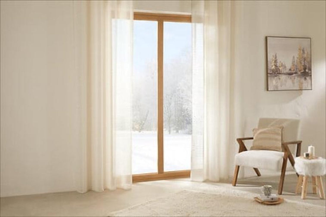 Atmosphera Fred Gordijn printed 140 x 240 cm - Ready-made with eyelets - Beige