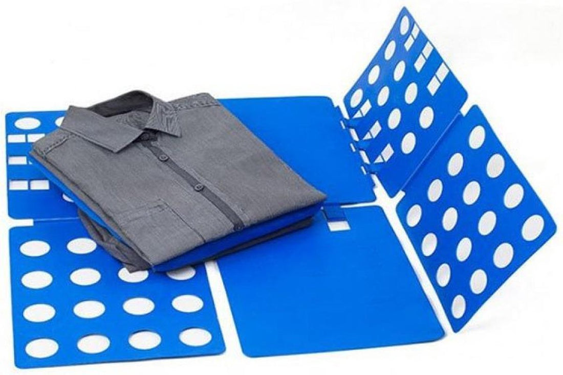 Clever Storage Planche à plier les vêtements - Bleu - Pliable