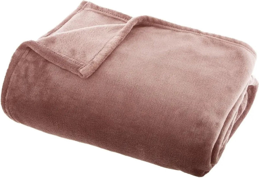 Atmosphera - Throw - Flannel - Pink - 130 x 180 cm