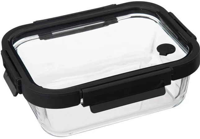 5Five vershoudbakje van glas met deksel – luchtdicht met clips, 900 ml
