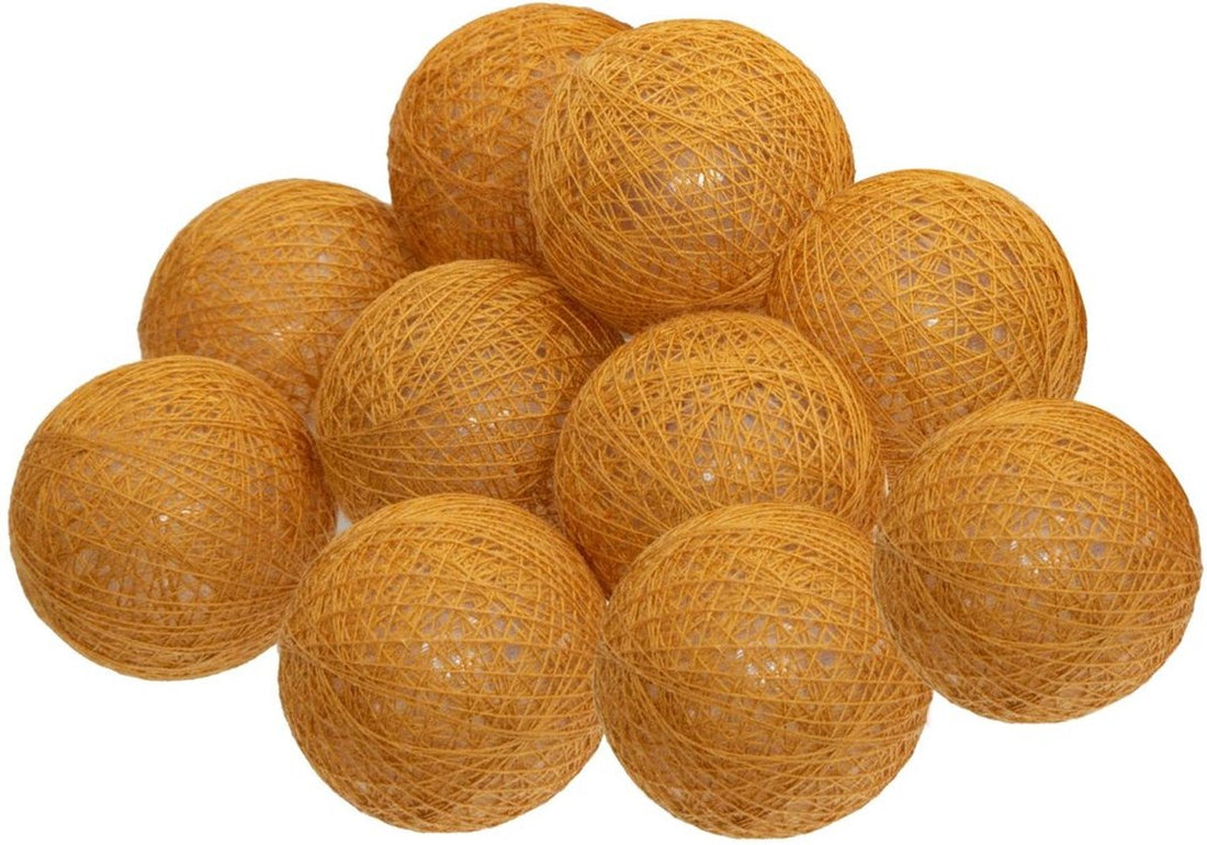 Guirlande lumineuse composée de 10 boules LED en coton, couleur rose clair, 165 cm, Atmosphera