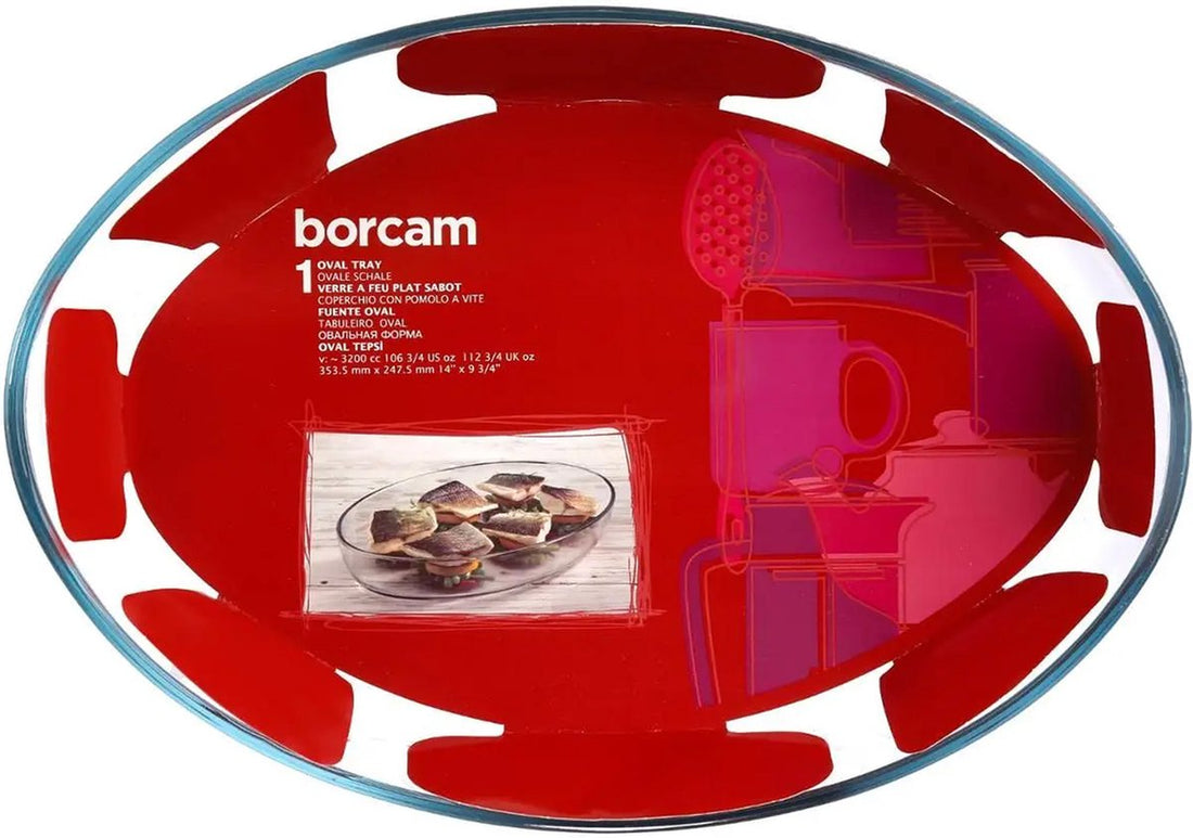 Secret de Gourmet ovenschaal ovaal – transparant glas, 35 x 25 cm