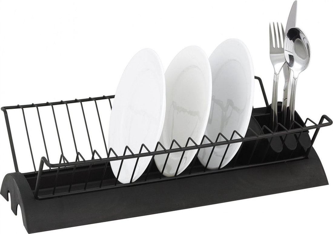 Kinghoff 1499 - dish drainer - steel - plastic - black