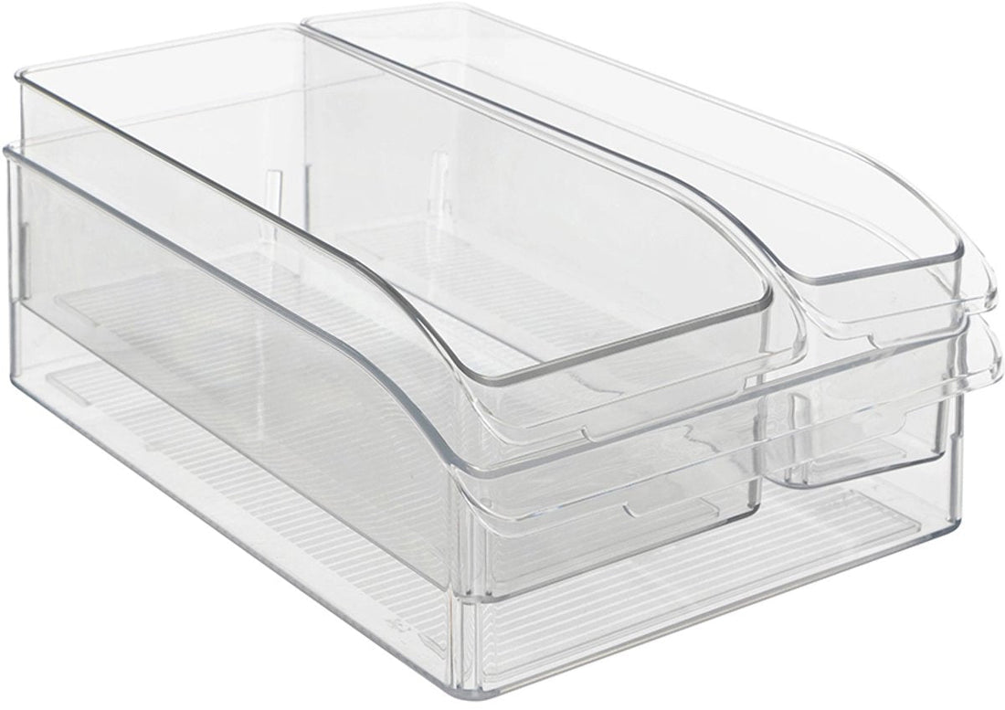 5Five Transparent Fridge Bins 3-piece - With handle