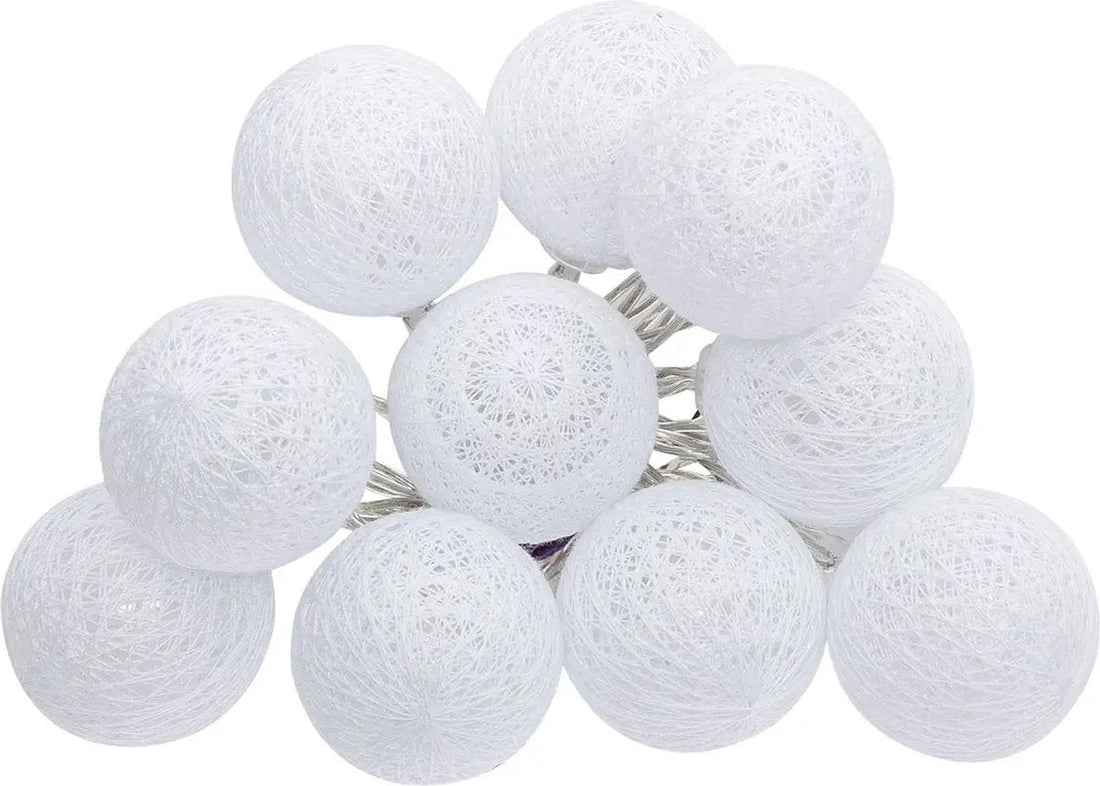 Atmosphera LED string lights 10 bulbs D6 cm white 1.5 meters - Mood lighting