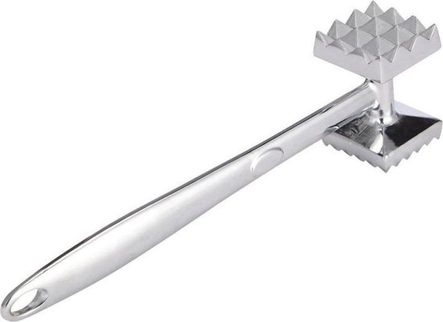Kinghoff Top Choice vleeshamer dubbelzijdig – rvs, 22 cm