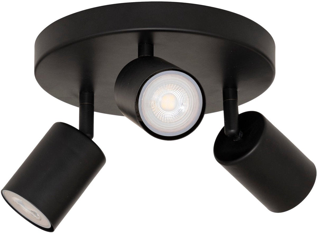 Atmosphera Vico Plafonnier - Ø20xH14cm - Noir